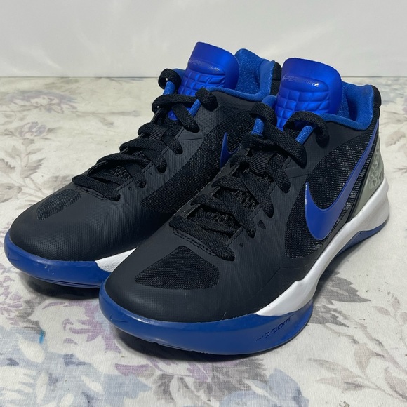 Nike Hyperspike Volleyball Women Size 5.5 585763 041 Black Blue Hyperdunk New - Picture 1 of 11